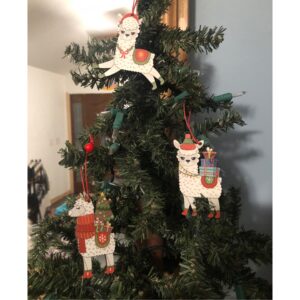 Ornaments Set of 3 Alpacas