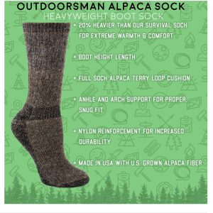 Socks Outdoorsman Alpaca - Heavy Weight