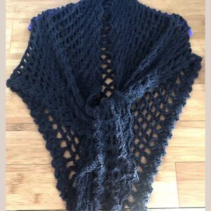 Shawl-100% Alpaca-Tie Front