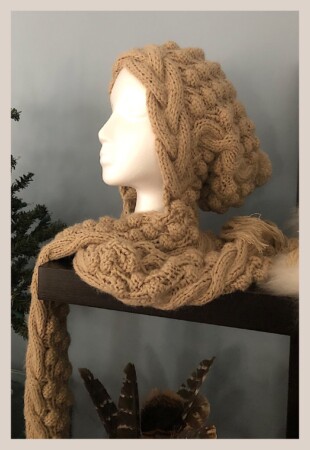 Alpaca Knitting Scarf